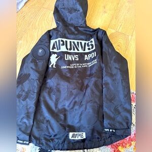 A Bathing Ape Bape Now APUNVS win breaker pull over jacket mens small